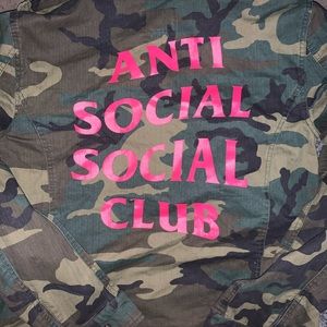 Anti social social club camo jacket